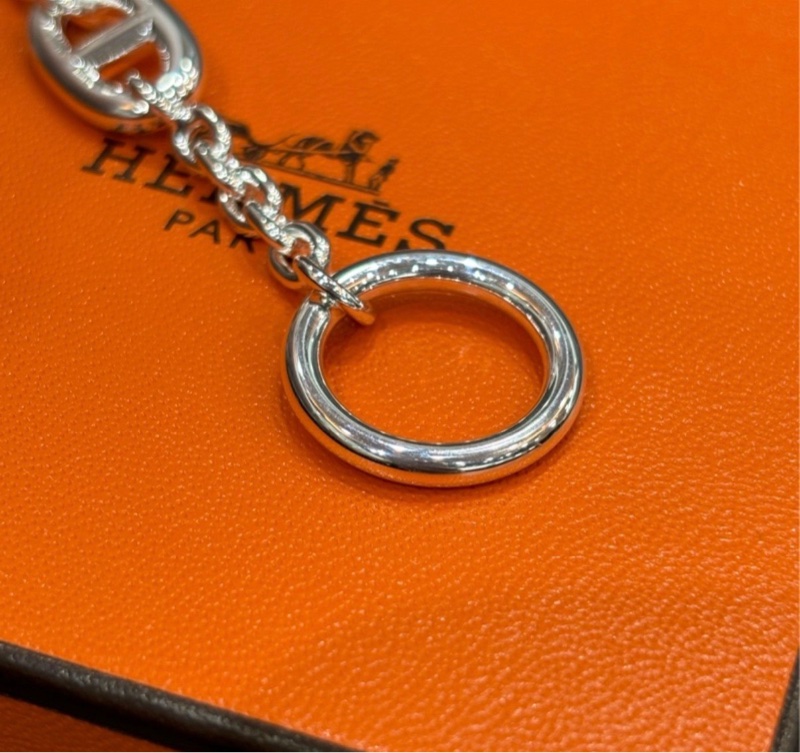 hermes 豬鼻子 925銀手環 farandole d’ancre-11