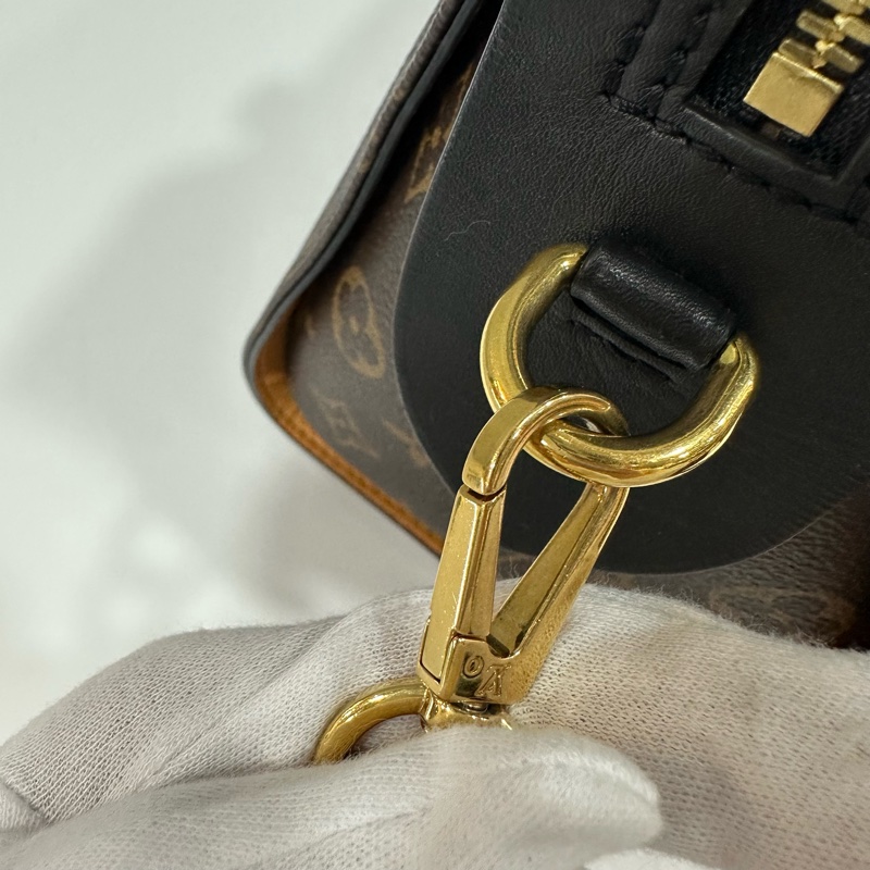 LV M41454 Tuileries 老花紅黑牛皮 手提肩背兩用包-27