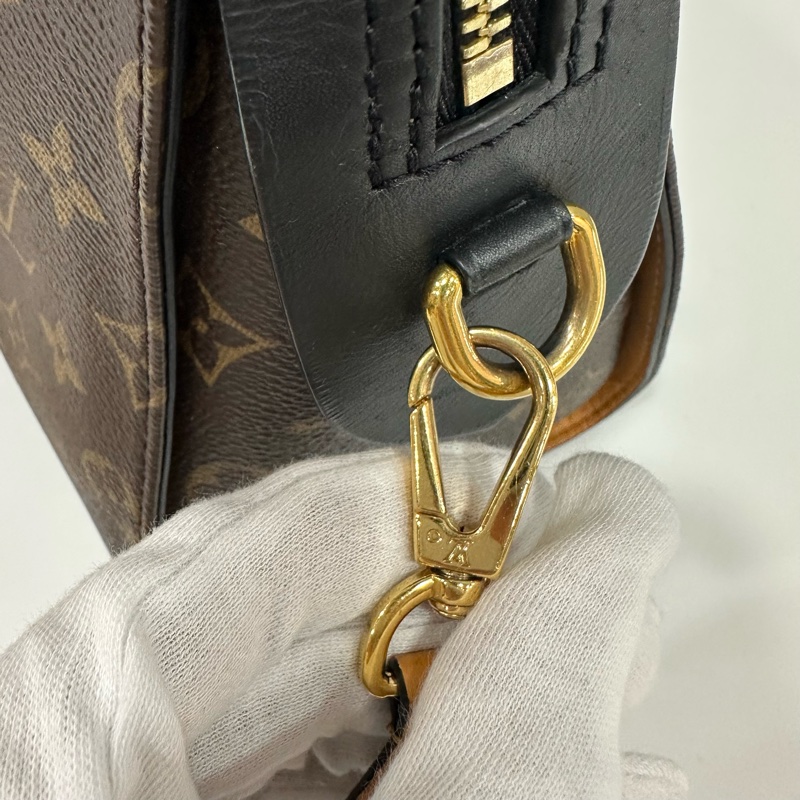 LV M41454 Tuileries 老花紅黑牛皮 手提肩背兩用包-28