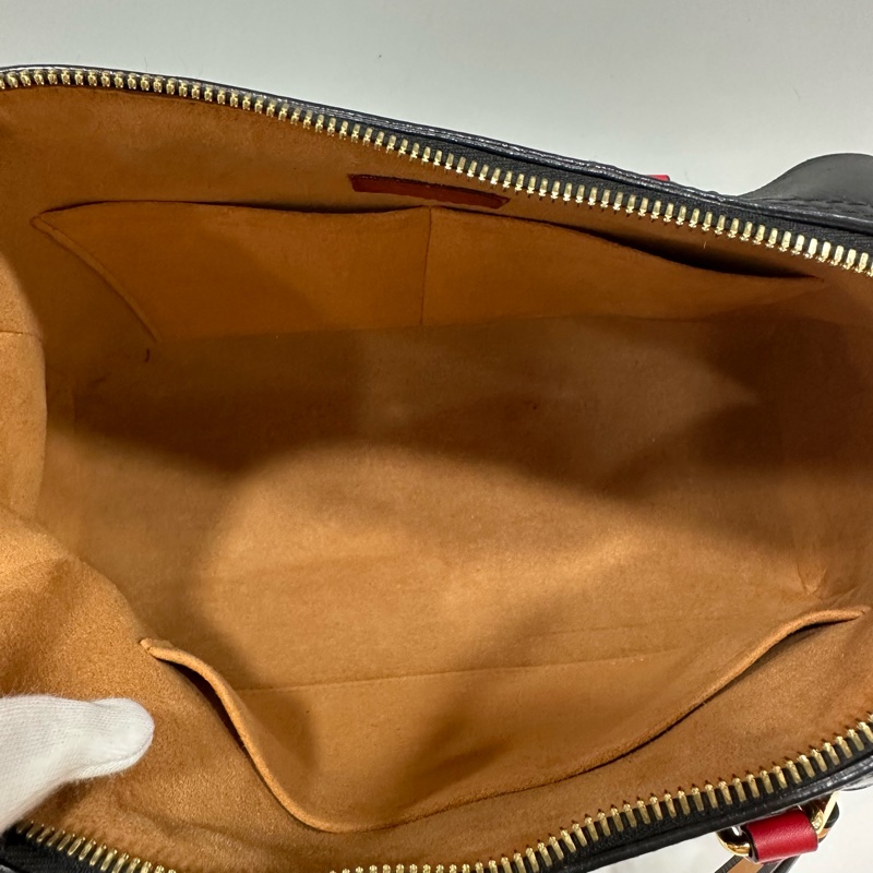 LV M41454 Tuileries 老花紅黑牛皮 手提肩背兩用包-37