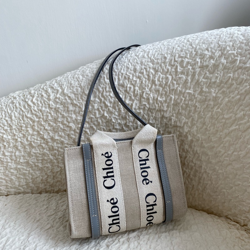 🏷️Chloe woody mini霧霾藍/背帶款-0