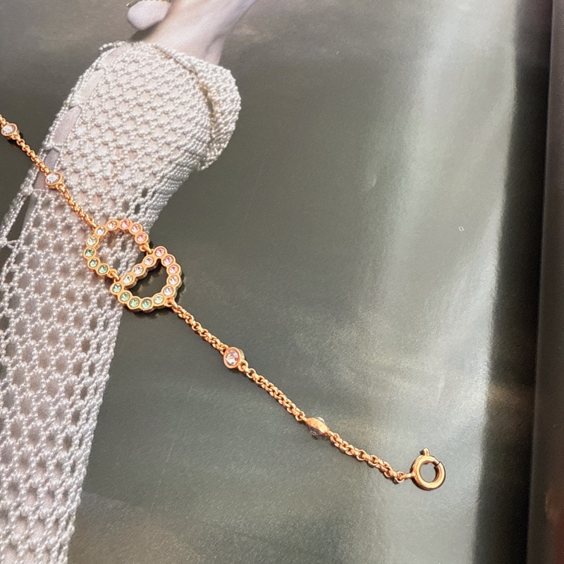 Dior 超級美麗的彩鑽手鍊-3