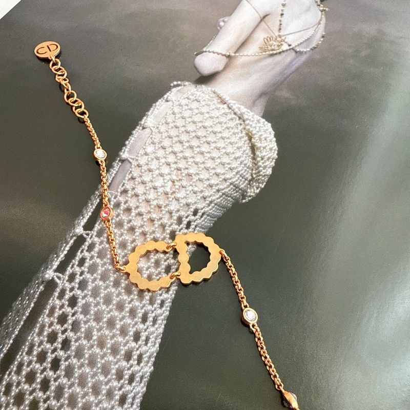 Dior 超級美麗的彩鑽手鍊-4