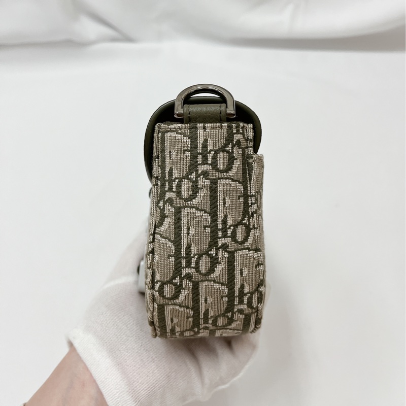 莉亞精品♡Dior 馬鞍包 綠色 全新閒置品-9