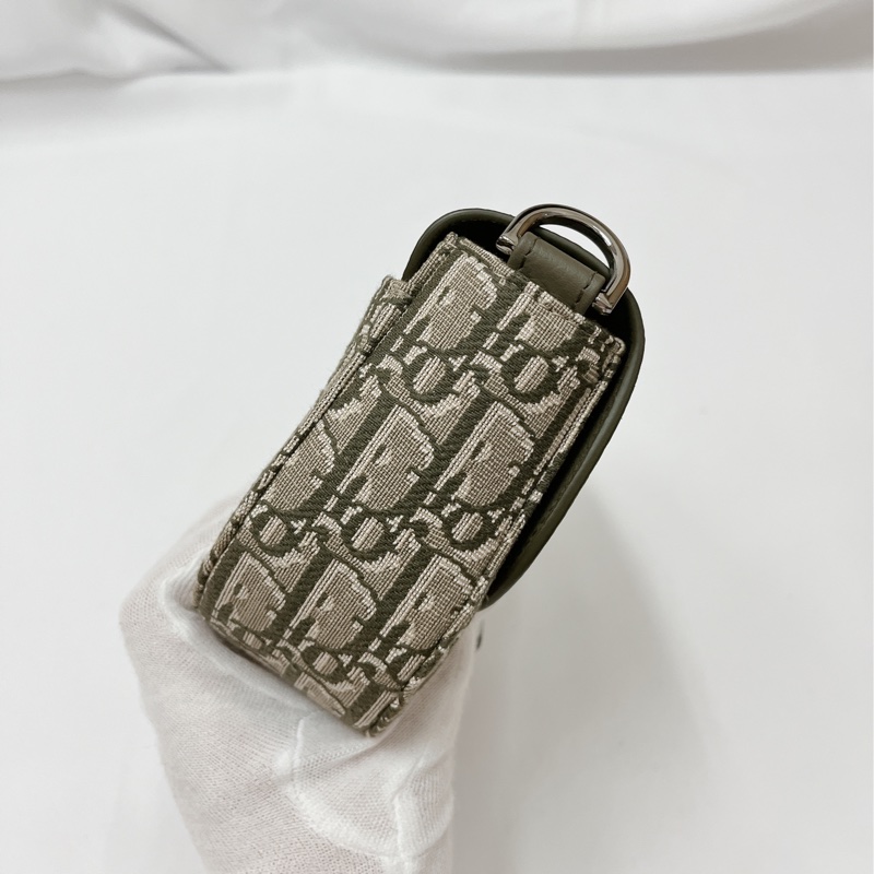 莉亞精品♡Dior 馬鞍包 綠色 全新閒置品-10