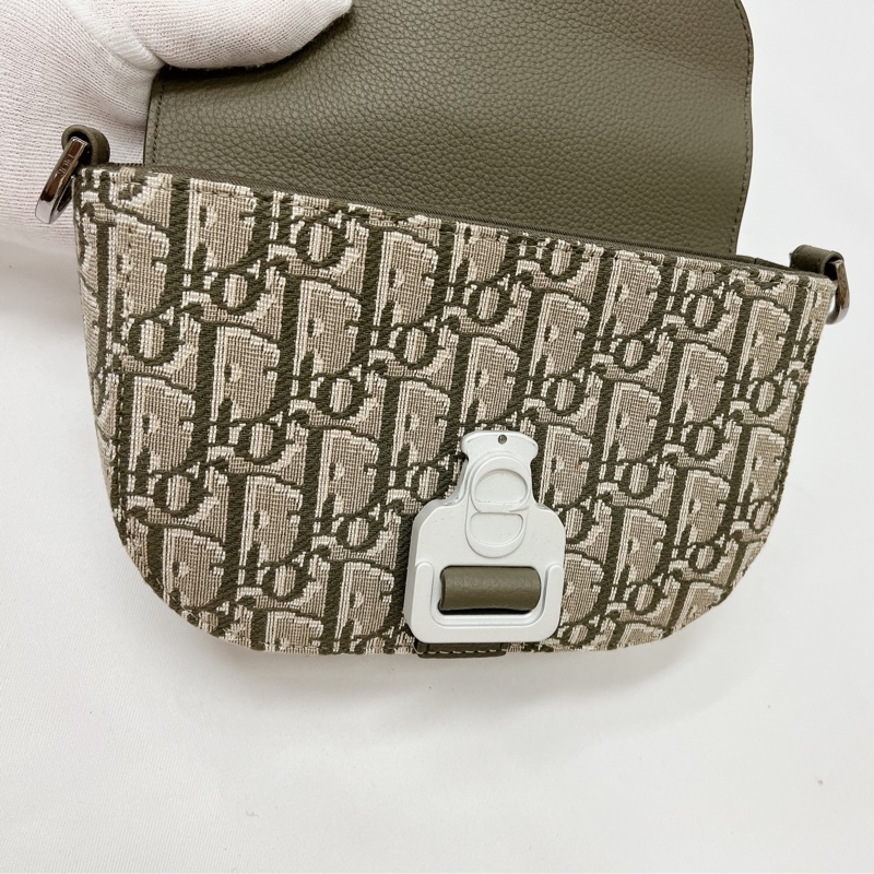 莉亞精品♡Dior 馬鞍包 綠色 全新閒置品-15