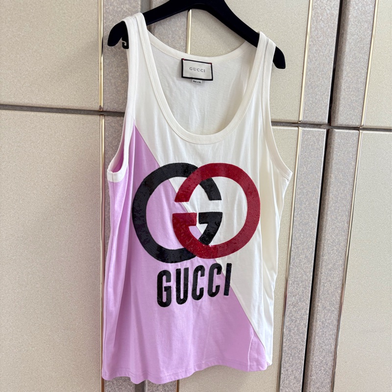 Gucci 正品背心質感上衣 寬鬆版S-XL皆可穿-6