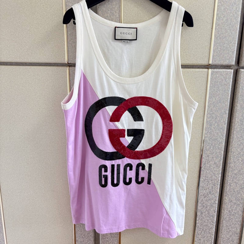 Gucci 正品背心質感上衣 寬鬆版S-XL皆可穿-7