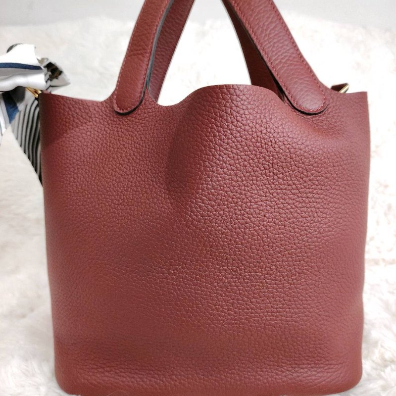 Hermes 愛馬仕 Picotin22 愛馬仕紅 金扣 W刻 大全套-2