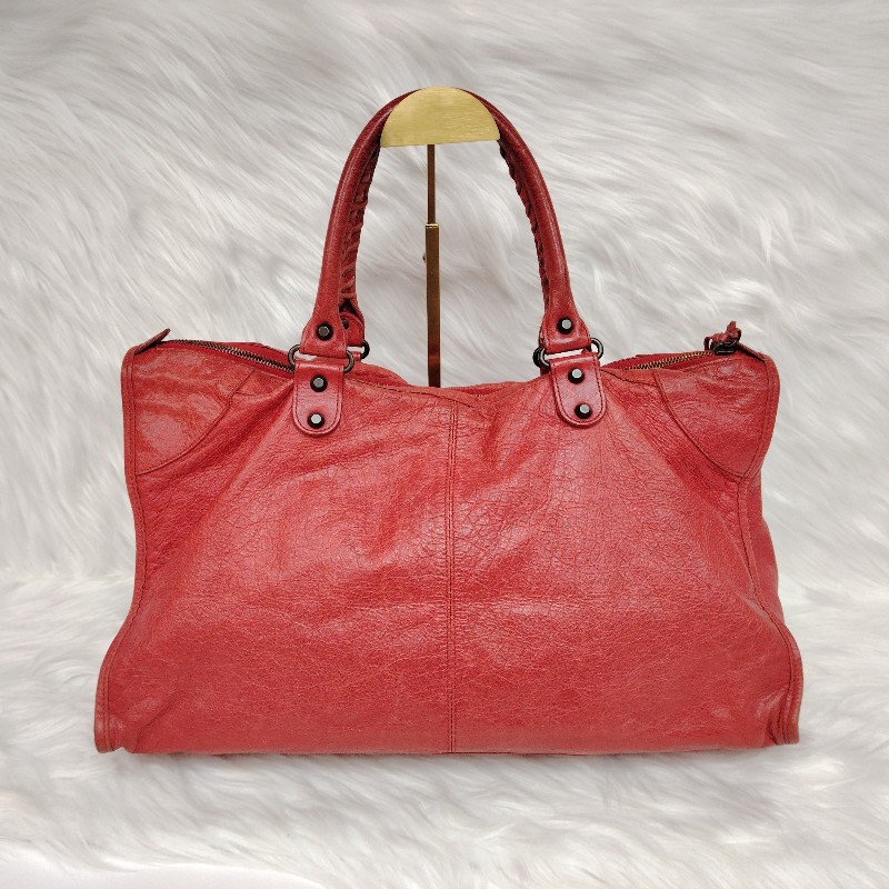 Balenciaga 巴黎世家 紅色機車包 大號-1