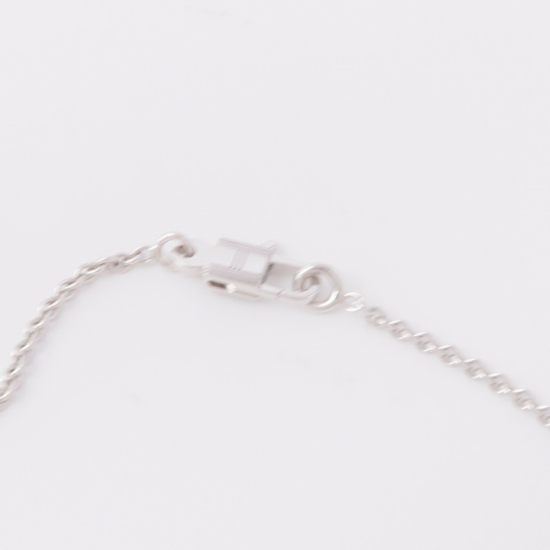 HERMES 18K白金Amulettes Constance Pendant鑽石項鍊-4