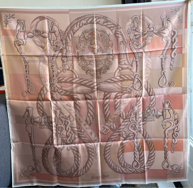 Hermès 愛馬仕神奇的駿馬騎士雙面絲巾 90*90-9