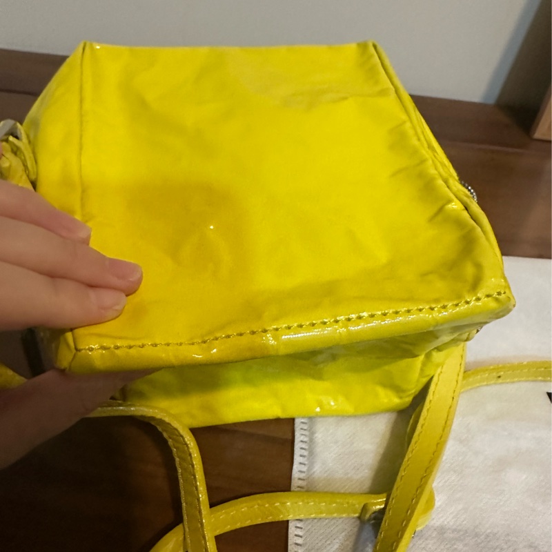 三宅一生 黃色小方包-4