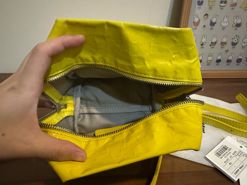 三宅一生 黃色小方包-6