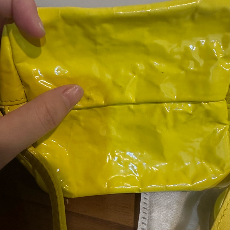 三宅一生 黃色小方包-7