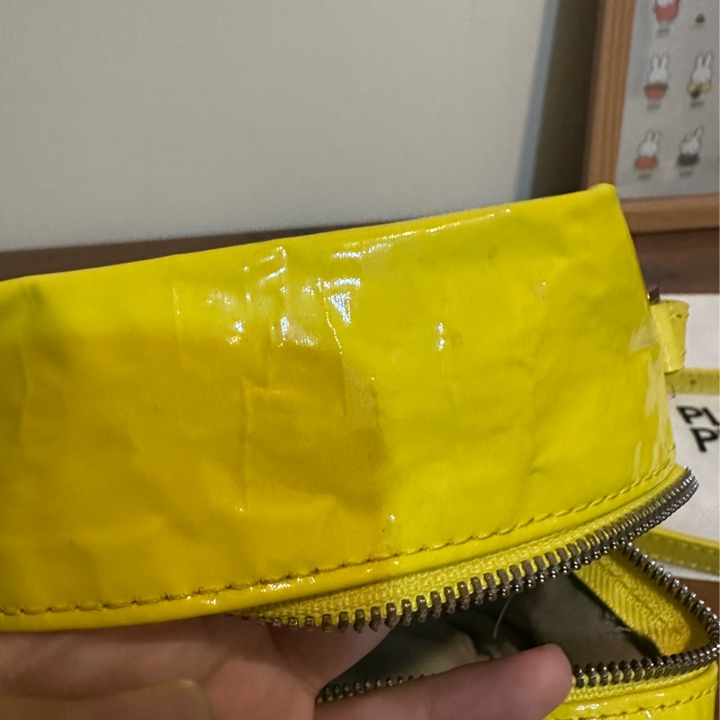 三宅一生 黃色小方包-9