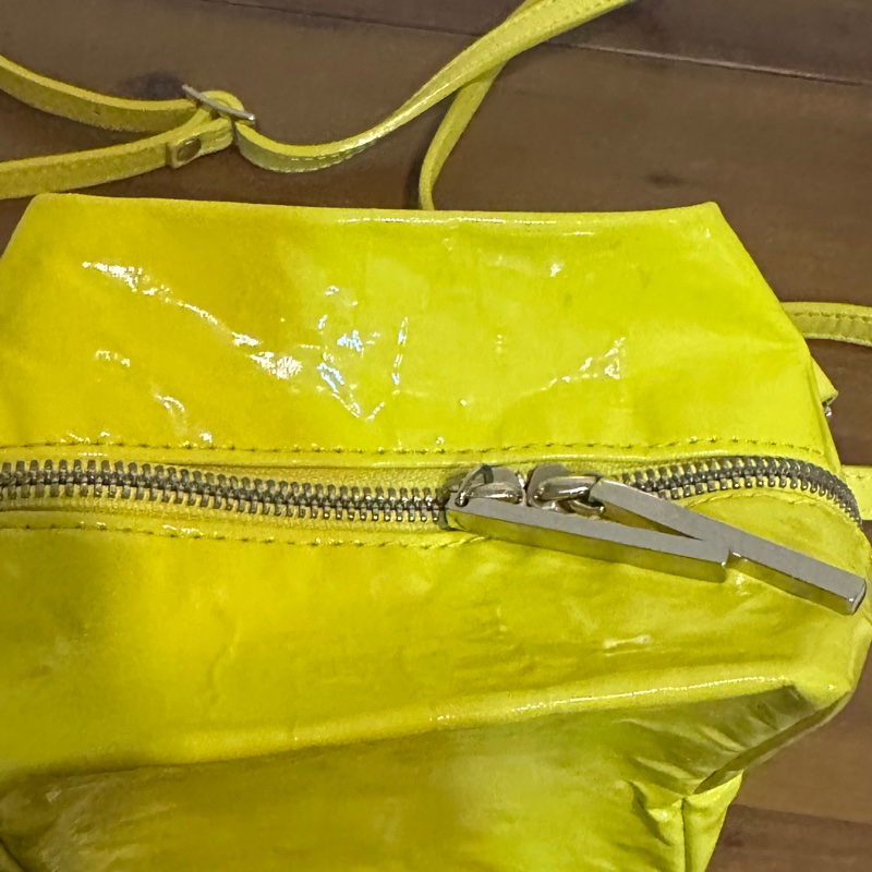 三宅一生 黃色小方包-10
