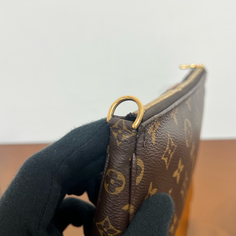 Louis Vuitton 老花五合一麻將包 綠色背帶 附防塵袋-4