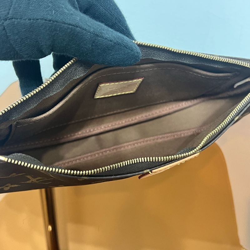 Louis Vuitton 老花五合一麻將包 綠色背帶 附防塵袋-24