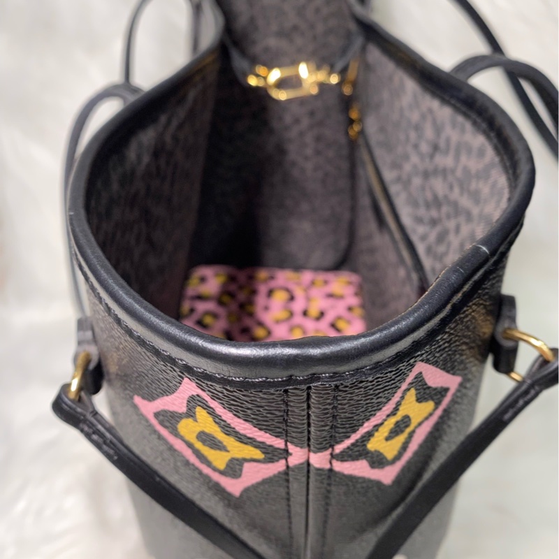 99新闲置 LOUIS VUITTON NEVERFULL 品牌老花 帆布 单肩包 中号 女款 黑色-12