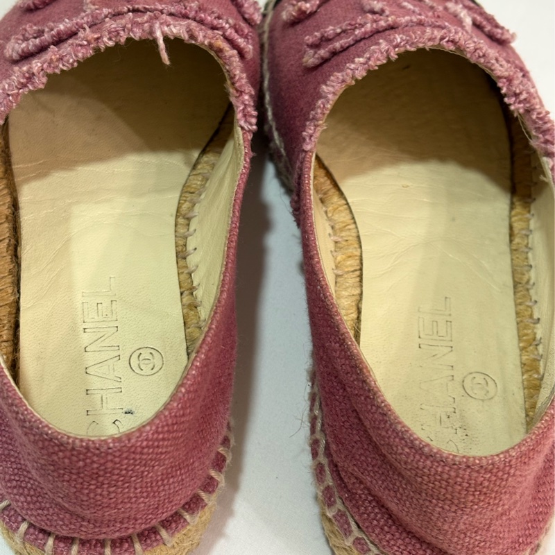 Chanel 牛仔草編鞋 漁夫鞋-15