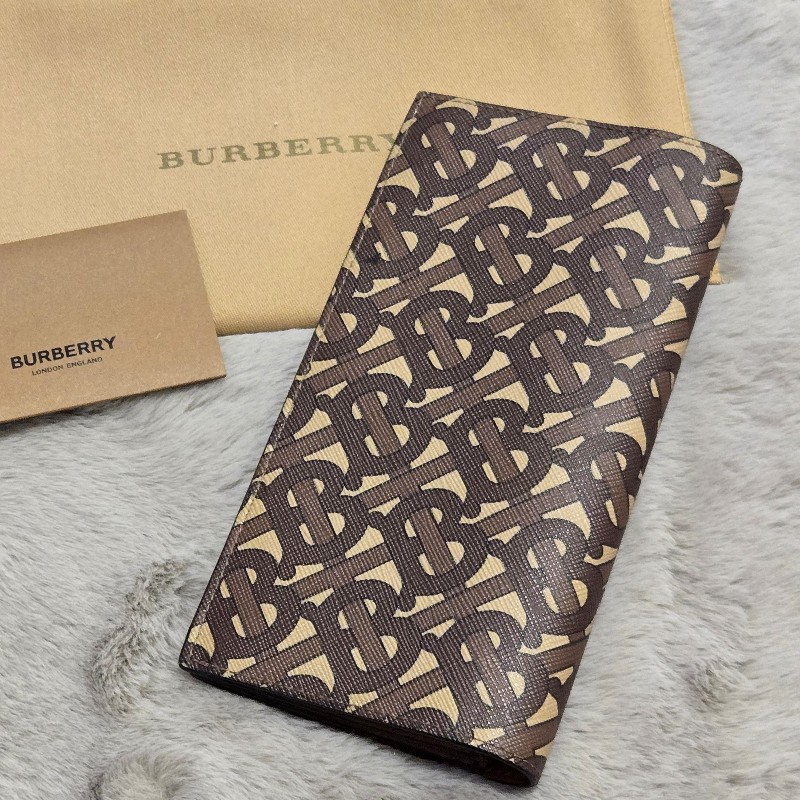 Burberry TB logo 對開長夾-4