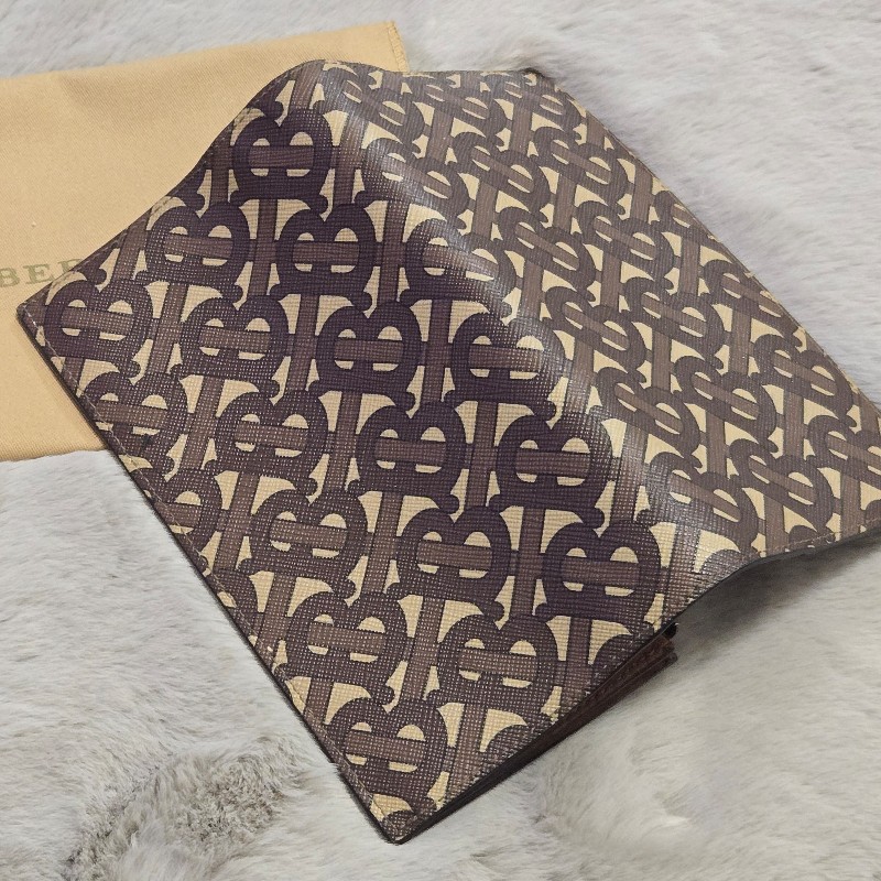 Burberry TB logo 對開長夾-8