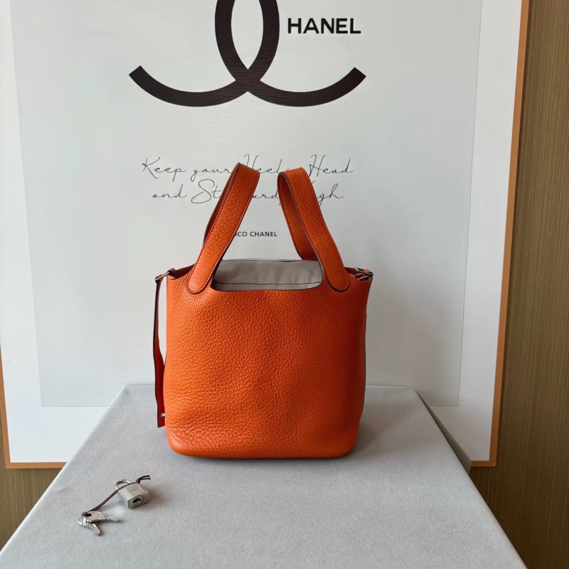 🈶購證 🈶鑰匙鎖 #全網最低 #15w入手 愛馬仕橘菜籃子18 夏季最搶手愛馬仕橘🔥-3