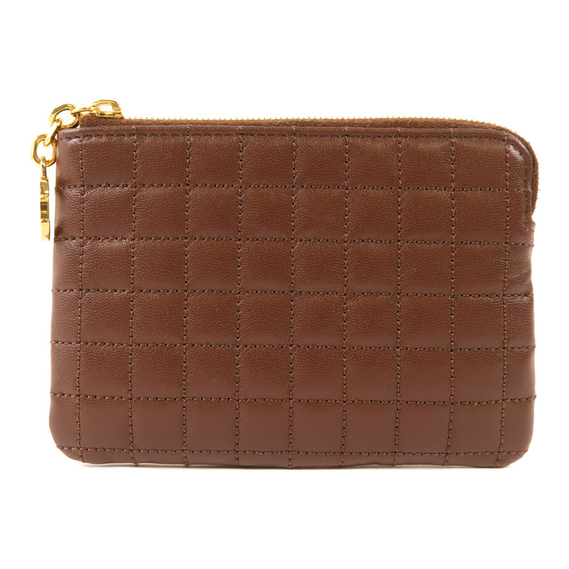 CELINE 牛皮皮革Coin Case金扣零錢包-0