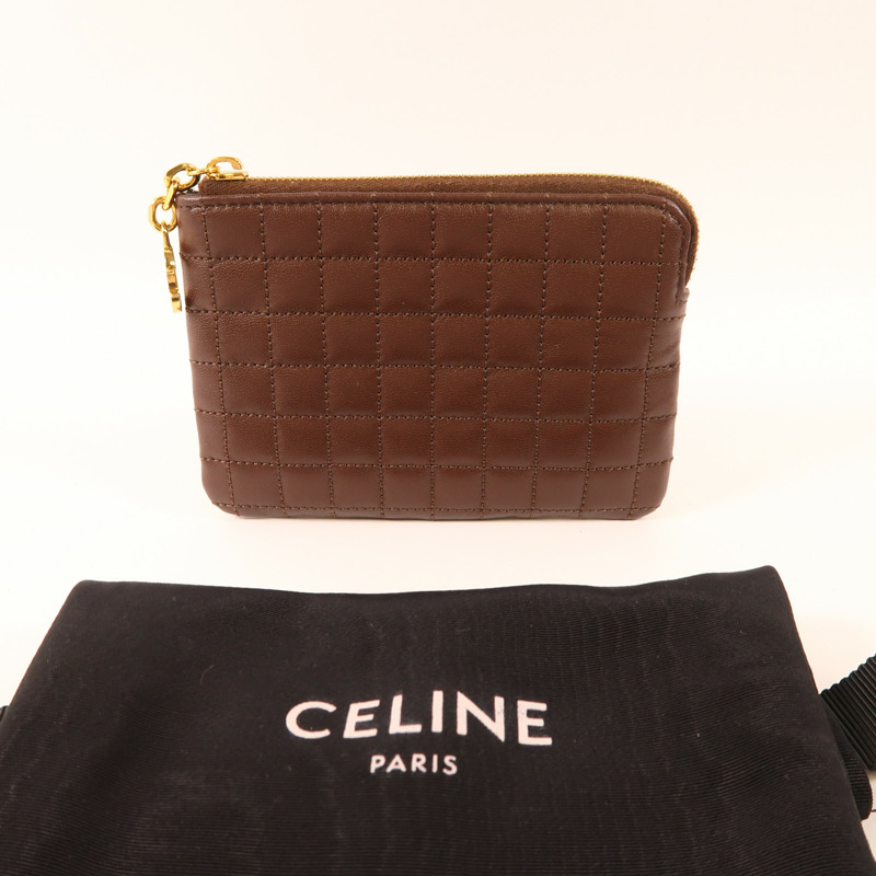 CELINE 牛皮皮革Coin Case金扣零錢包-14