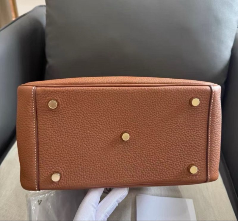 Hermes lindy 26 金棕金扣 全新原模還在 W刻 配件塵袋盒子-7