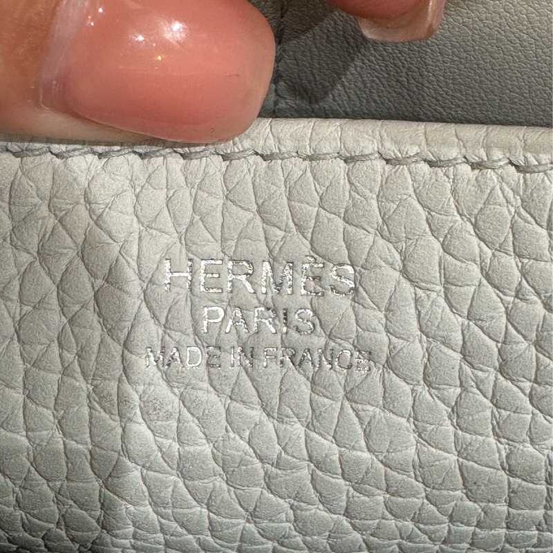 HERMES Halzan25 08聖杯藍/BLUE PALE  stamp B-6