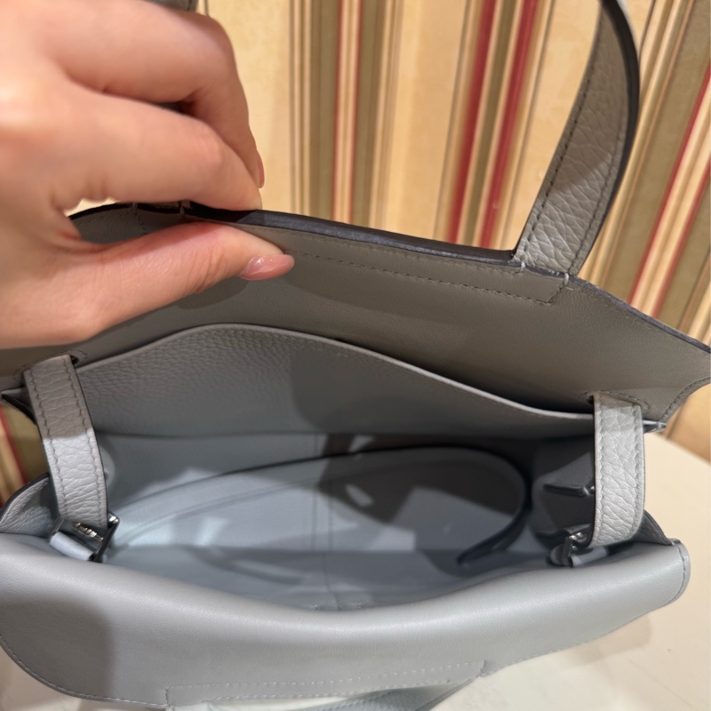 HERMES Halzan25 08聖杯藍/BLUE PALE  stamp B-7