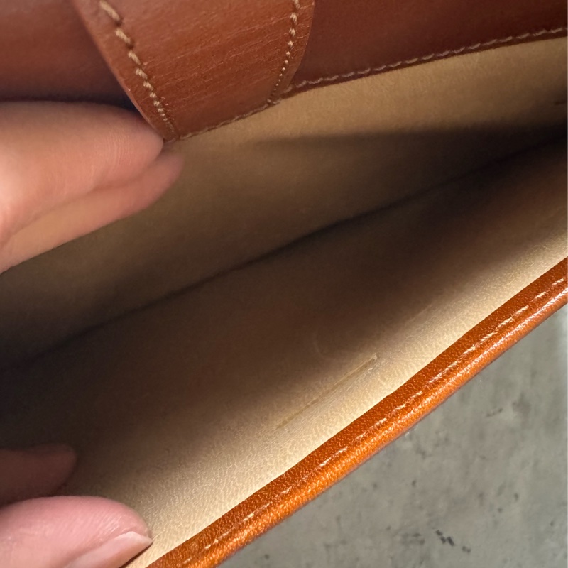 中古 Bally vintage 焦糖色 棕色 兩用包 真皮手袋 側背包 斜背包-15