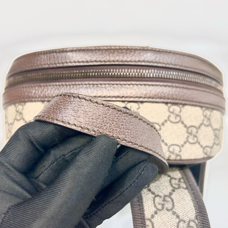 GUCCI原花拼綠紅綠織帶OPHIDIA雙G後背包547965-13