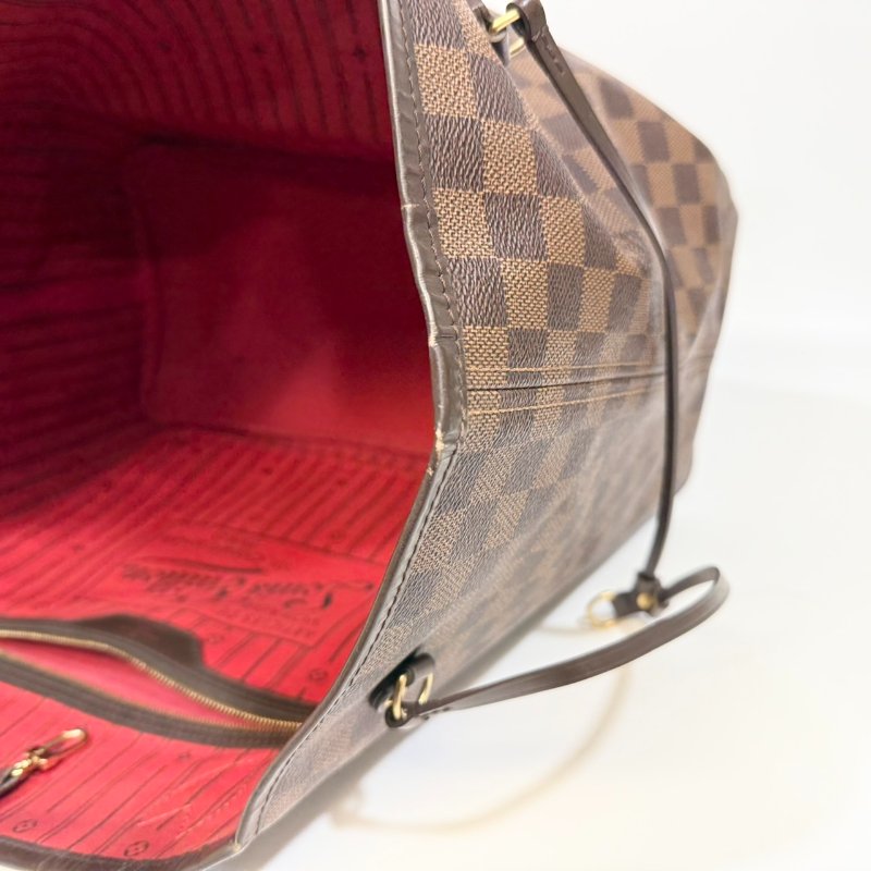 LV咖啡色棋盤格NEVERFULL GM托特包包N51106-10