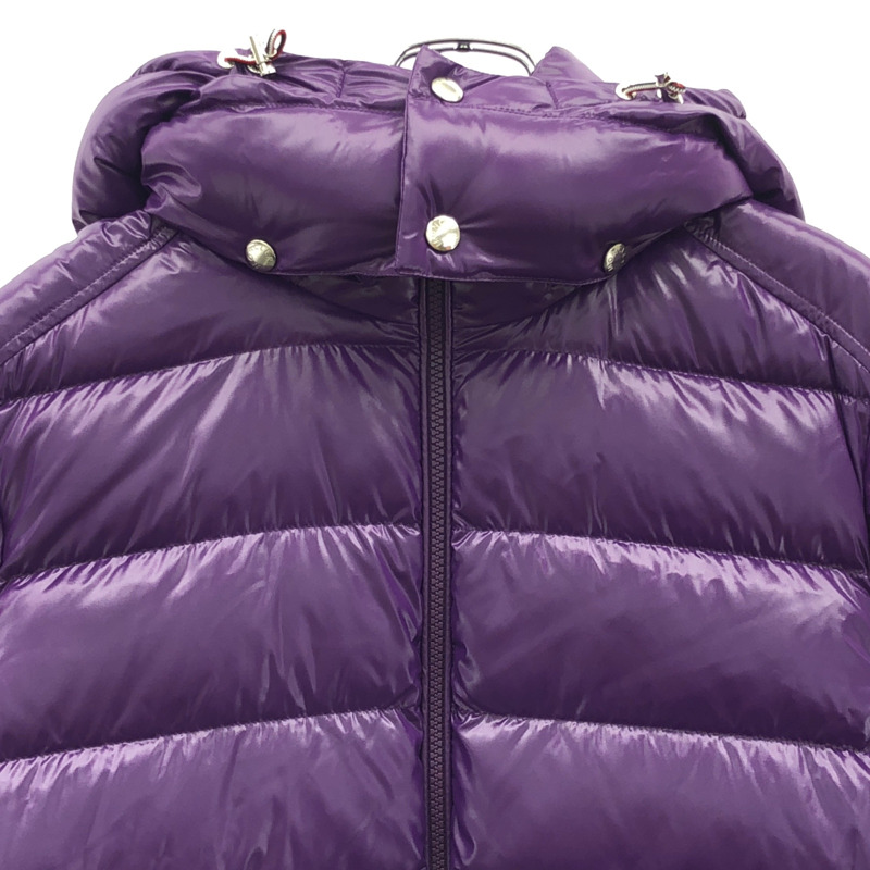MONCLER 紫色尼龍連帽羽絨外套 #2 二手女款-2