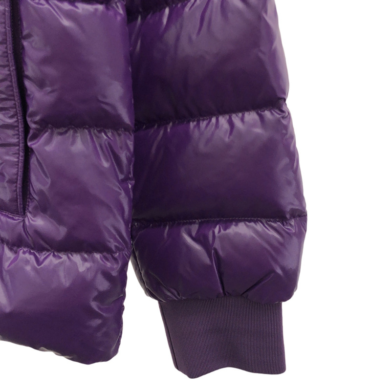 MONCLER 紫色尼龍連帽羽絨外套 #2 二手女款-3