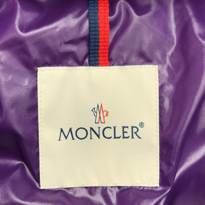 MONCLER 紫色尼龍連帽羽絨外套 #2 二手女款-4