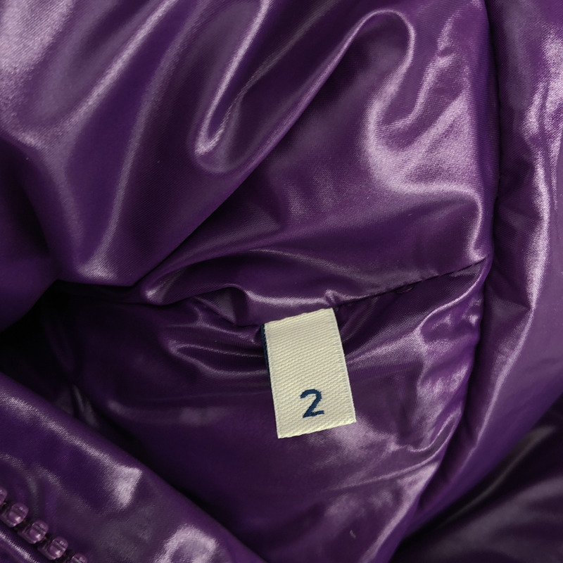 MONCLER 紫色尼龍連帽羽絨外套 #2 二手女款-5