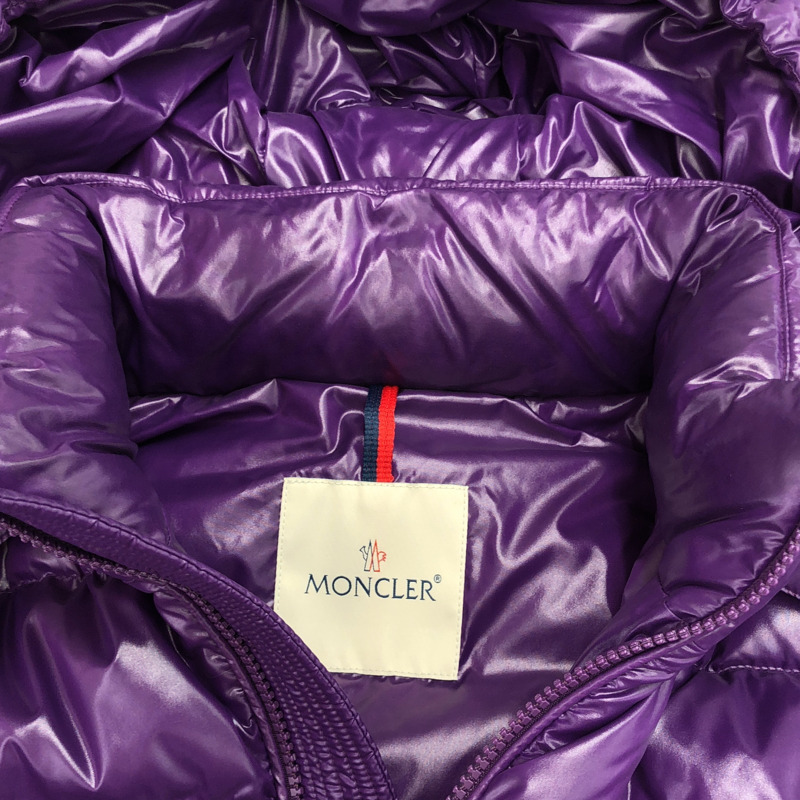 MONCLER 紫色尼龍連帽羽絨外套 #2 二手女款-9