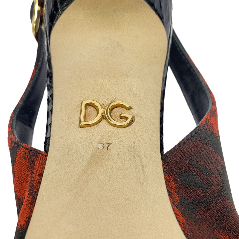 DOLCE & GABBANA 女士高跟鞋 紅色 二手-4