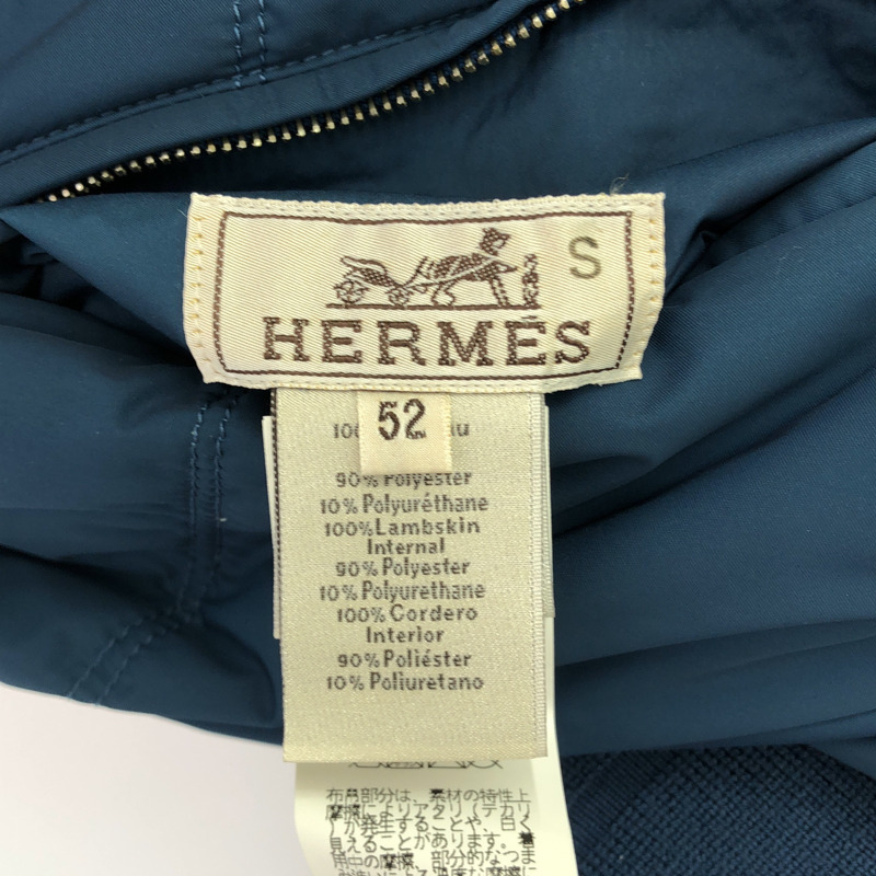 HERMES 男士雙面外套(已售)外套 聚酯纖維 藍色 二手 男女通用-4