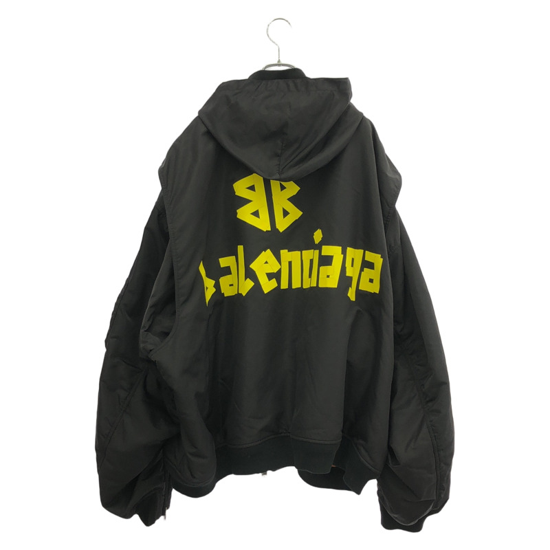 BALENCIAGA 夾克 其他夾克 尼龍 黑色 二手 男款-1