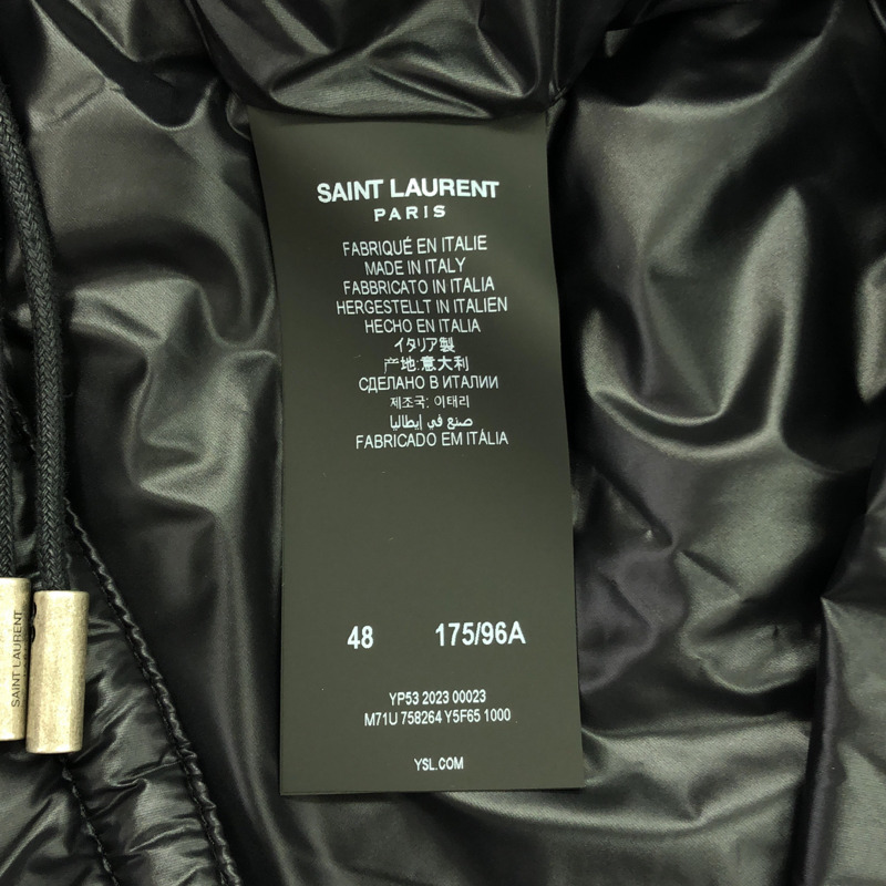 SAINT LAURENT 夾克衫 夾克衫 758264Y5F65100048 尼龍 黑色 全新女裝-5