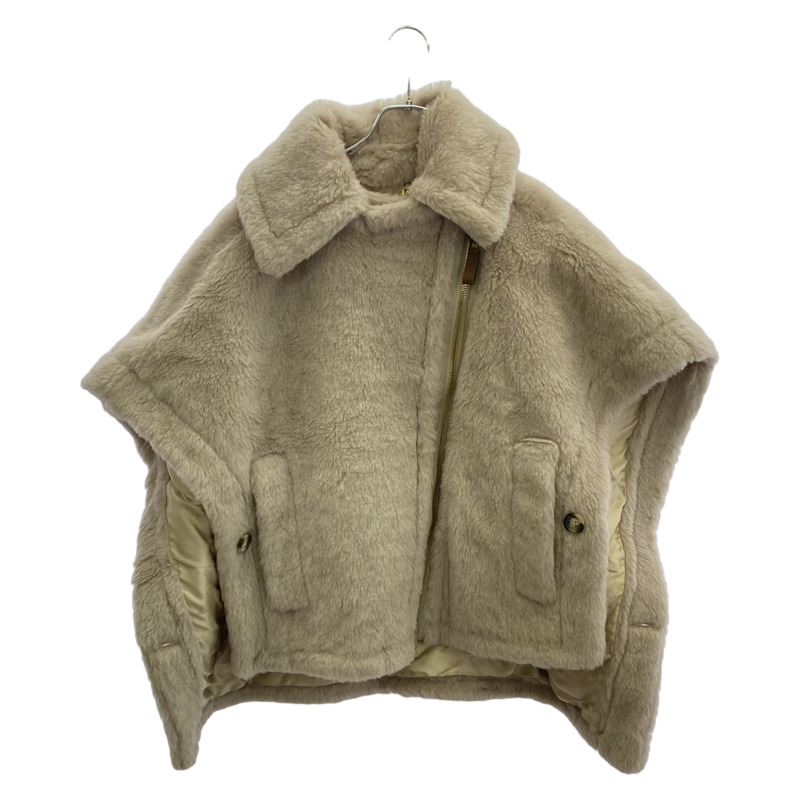 MAX MARA NEWMANTO 泰迪熊外套 灰色 米色 羊毛斗篷 灰色 二手 女款-0