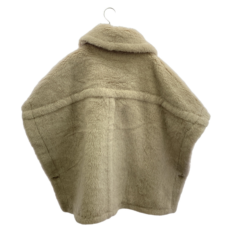 MAX MARA NEWMANTO 泰迪熊外套 灰色 米色 羊毛斗篷 灰色 二手 女款-1