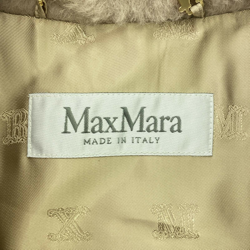MAX MARA NEWMANTO 泰迪熊外套 灰色 米色 羊毛斗篷 灰色 二手 女款-4