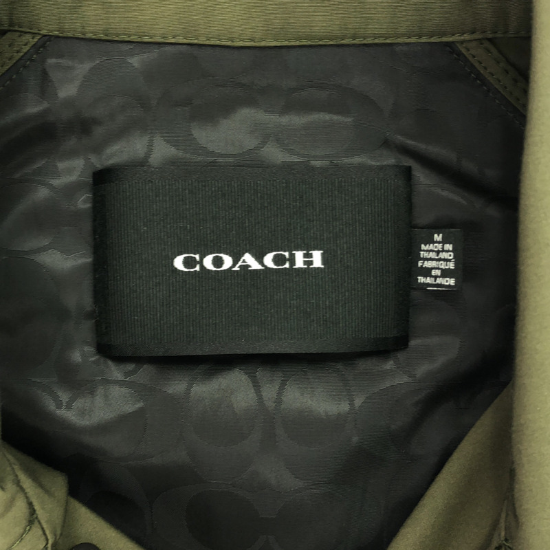 COACH 春季外套 其他外套 M/グリーン 聚酯纖維 卡其色 二手男裝-4