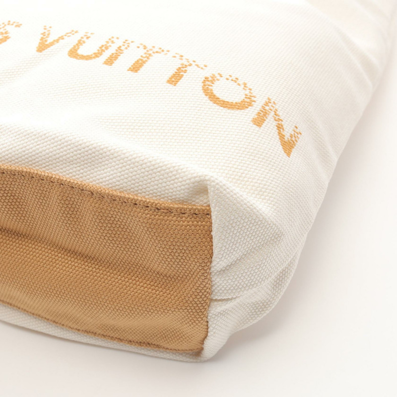 LOUIS VUITTON Fondation 托特包 2000000000572 帆布 白色 棕色 全新 女士-6